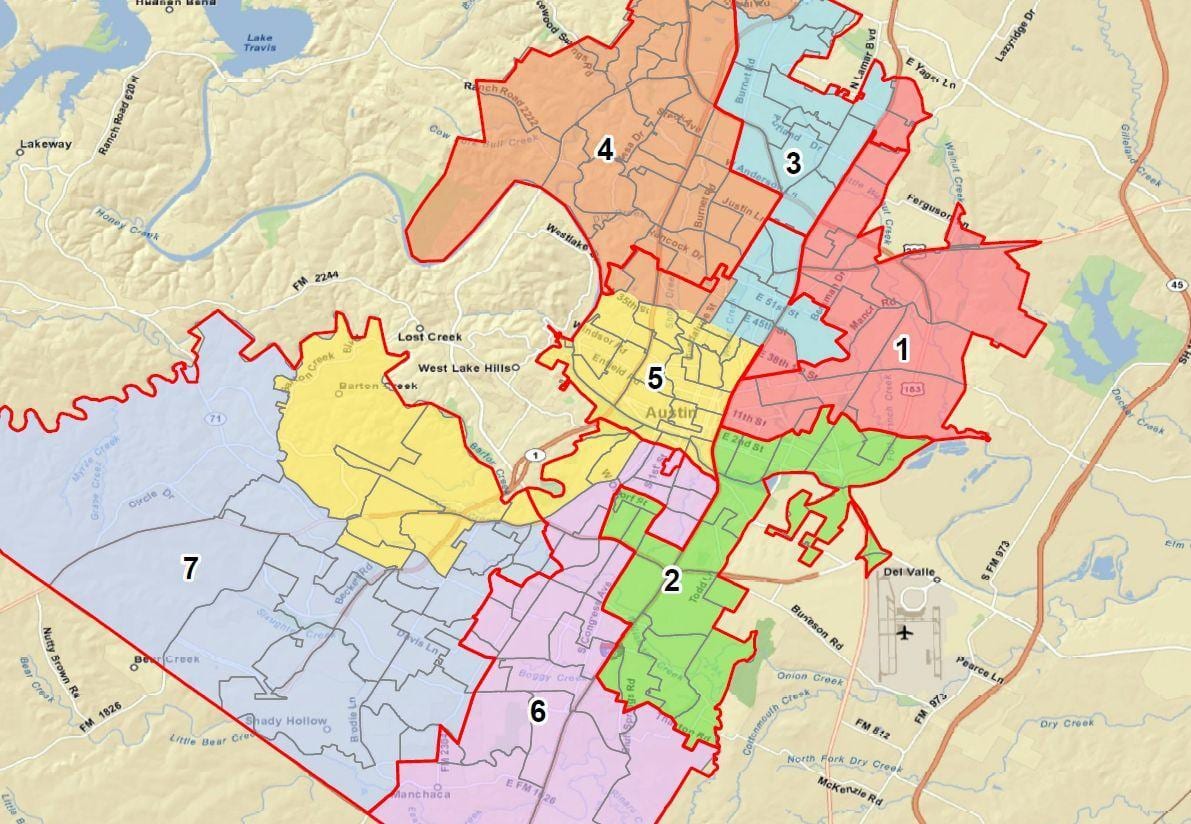 რუკა Austin ISD