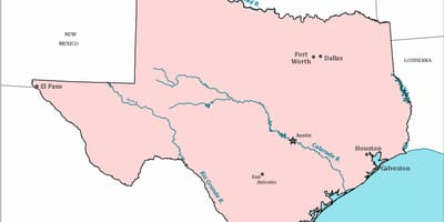 ტეხასის რუკა Austin