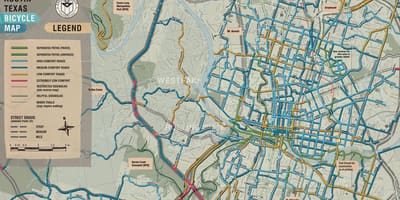 ველოსიპედით რუკა Austin