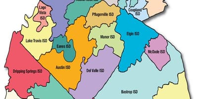 Austin ფართი სკოლა, მუნიციპალიტეტის რუკა