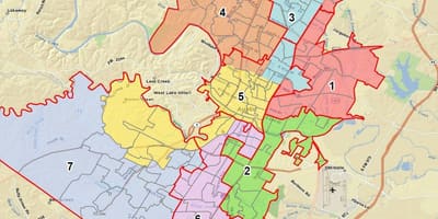 რუკა Austin ISD